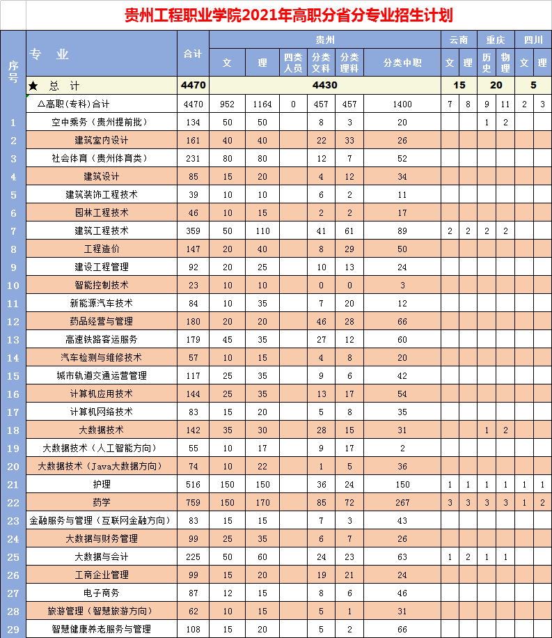 易倍体育-易倍中国有限公司官网2021年高职招生专业计划(图1)